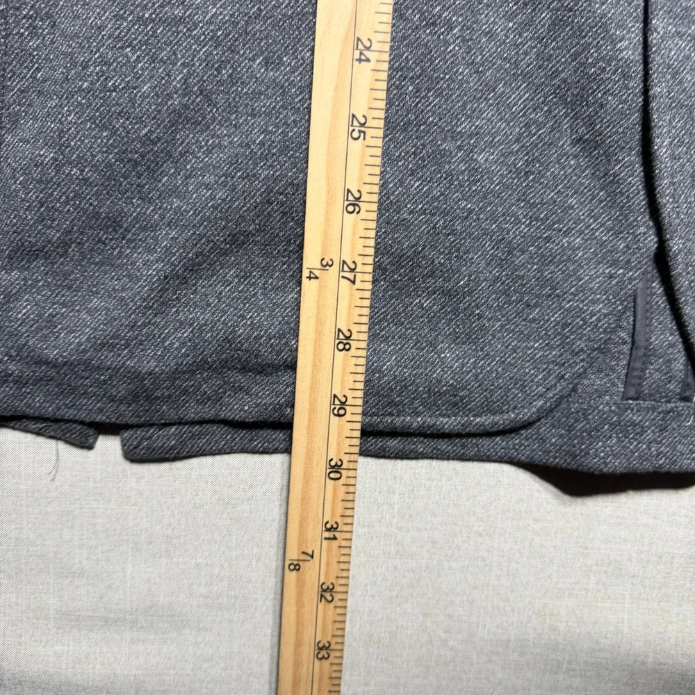 Faherty Blazer Mens XL Gray Solid Ideal Blazer MTF1902-GRY Reserve Knit Japan